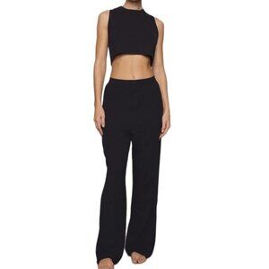 NWT Skims Boyfriend Loose Pant Onyx Black Size M MSRP $68